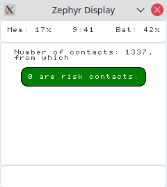 No risk contacts