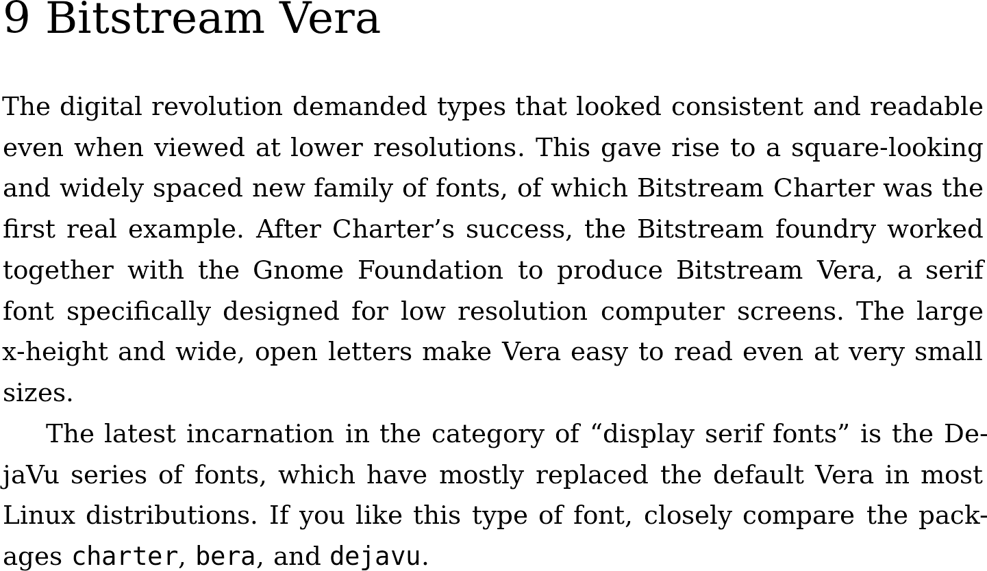 10 Bitstream Vera